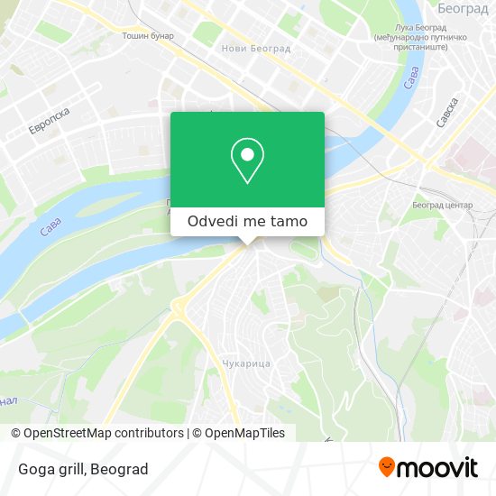 Goga grill mapa