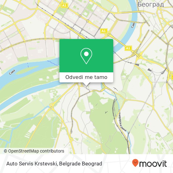 Auto Servis Krstevski mapa