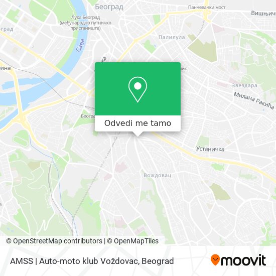 AMSS | Auto-moto klub Voždovac mapa
