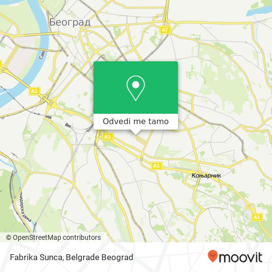 Fabrika Sunca mapa