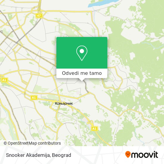 Snooker Akademija mapa