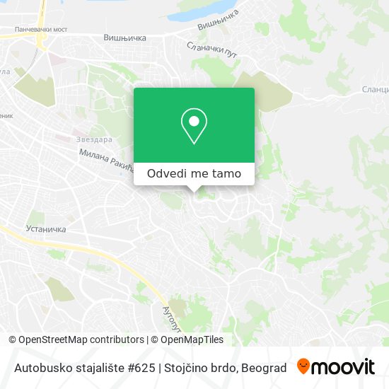Autobusko stajalište #625 | Stojčino brdo mapa