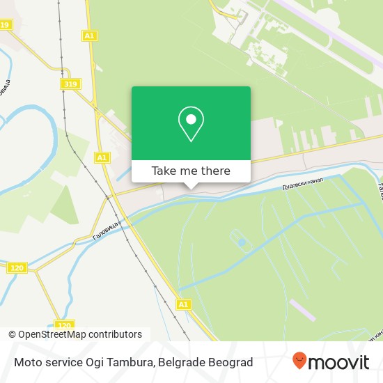 Moto service Ogi Tambura mapa