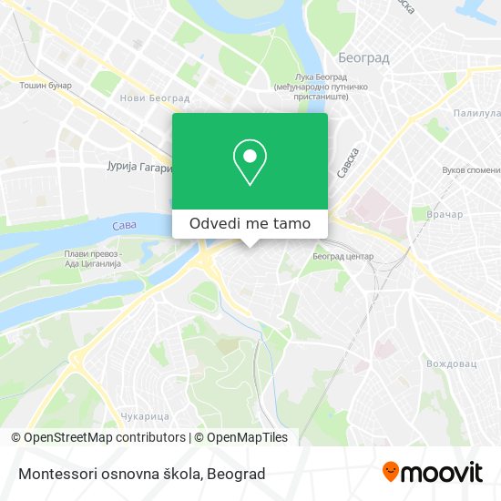 Montessori osnovna škola mapa