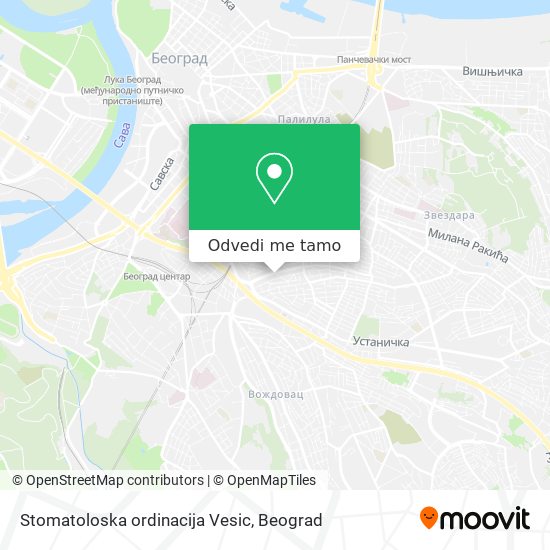 Stomatoloska ordinacija Vesic mapa