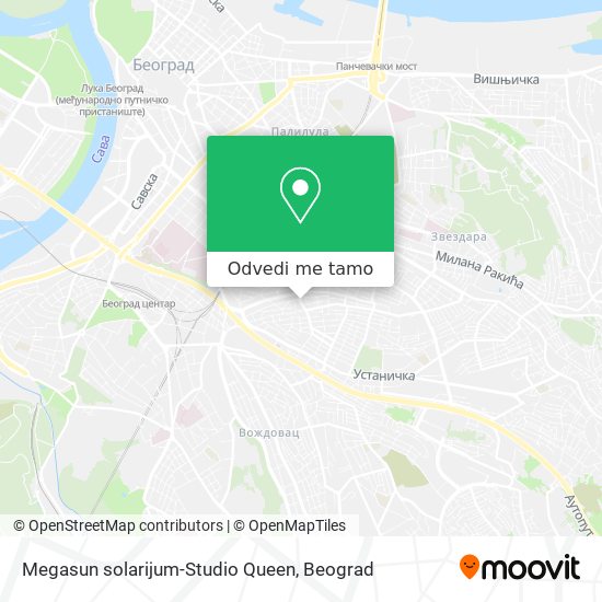 Megasun solarijum-Studio Queen mapa