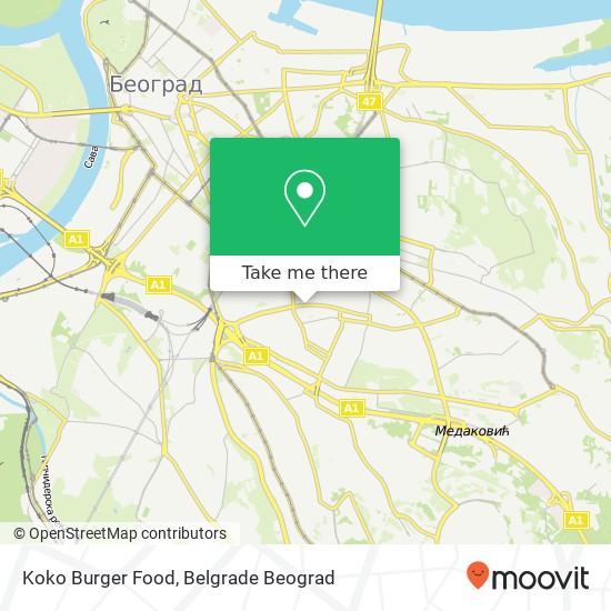 Koko Burger Food mapa