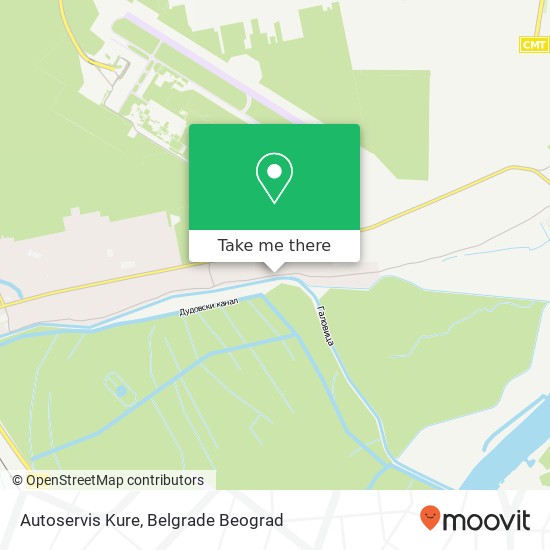 Autoservis Kure mapa