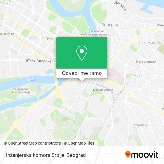 Inženjerska komora Srbije mapa