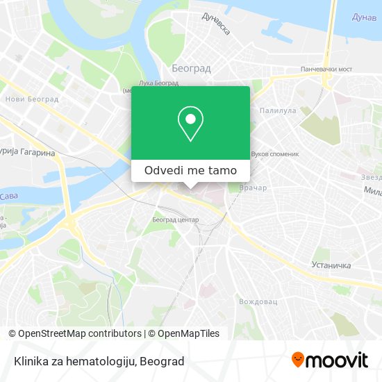 Klinika za hematologiju mapa