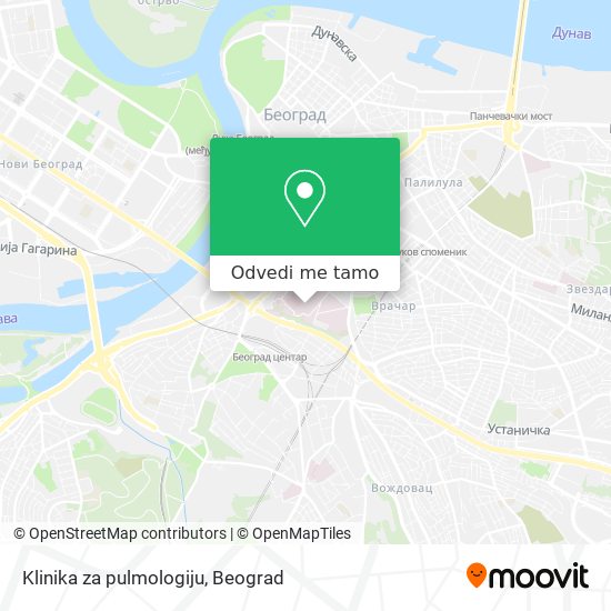 Klinika za pulmologiju mapa