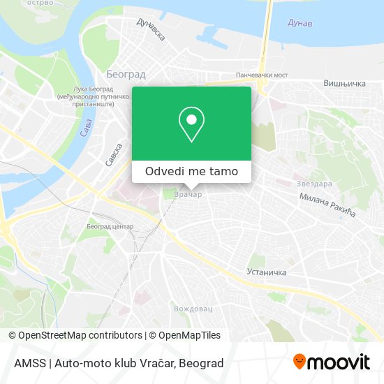 AMSS | Auto-moto klub Vračar mapa
