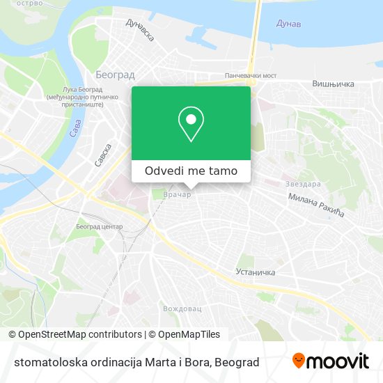 stomatoloska ordinacija Marta i Bora mapa