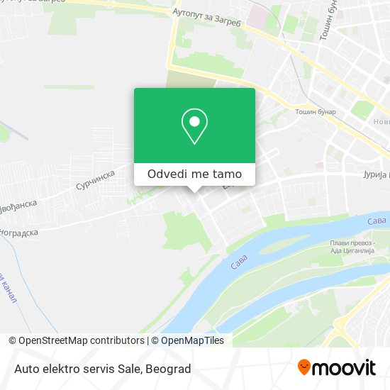 Auto elektro servis Sale mapa