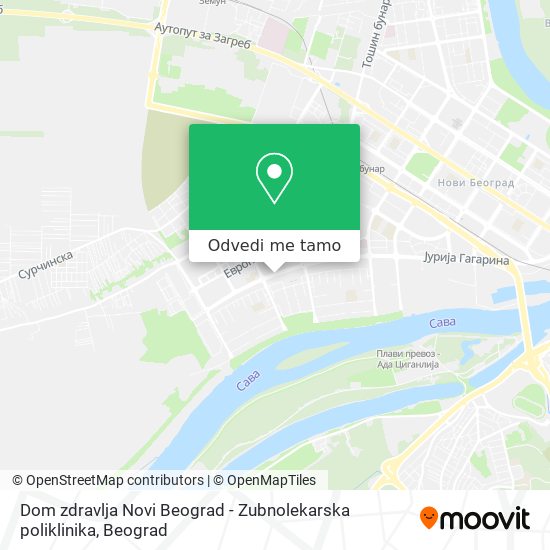 Dom zdravlja Novi Beograd - Zubnolekarska poliklinika mapa