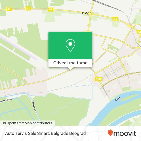 Auto servis Sale Smart mapa