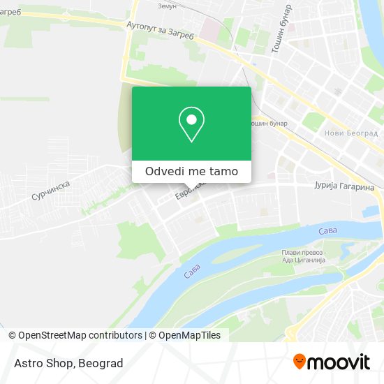 Astro Shop mapa