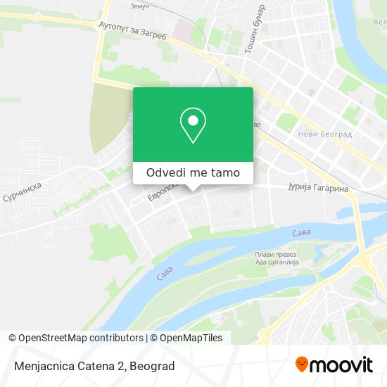 Menjacnica Catena 2 mapa