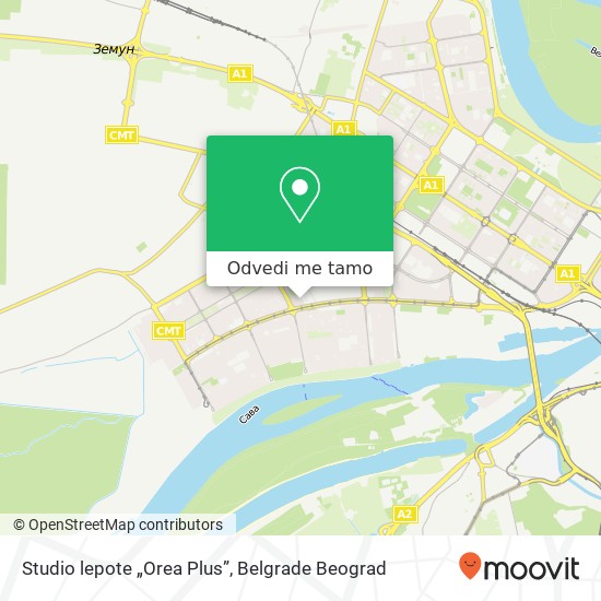 Studio lepote „Orea Plus” mapa