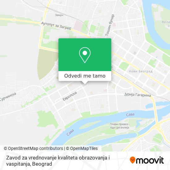 Zavod za vrednovanje kvaliteta obrazovanja i vaspitanja mapa