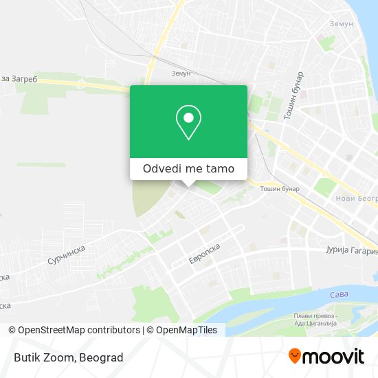 Butik Zoom mapa