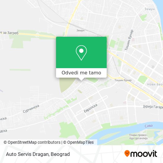 Auto Servis Dragan mapa