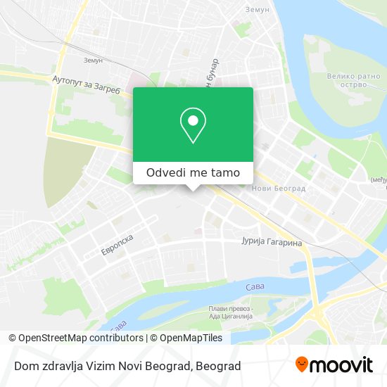 Dom zdravlja Vizim Novi Beograd mapa