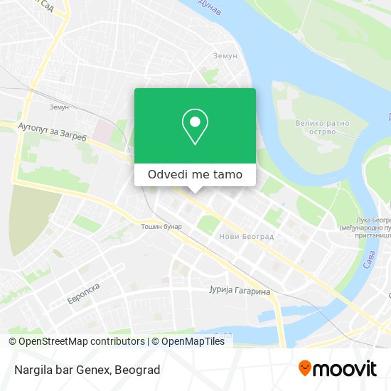 Nargila bar Genex mapa
