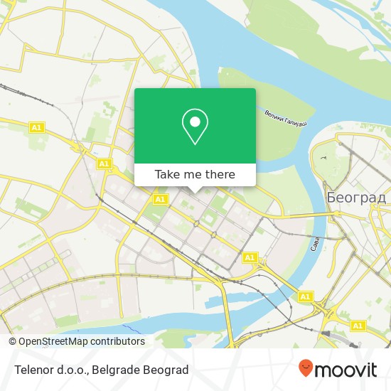 Telenor d.o.o. mapa