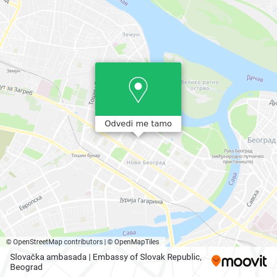 Slovačka ambasada | Embassy of Slovak Republic mapa