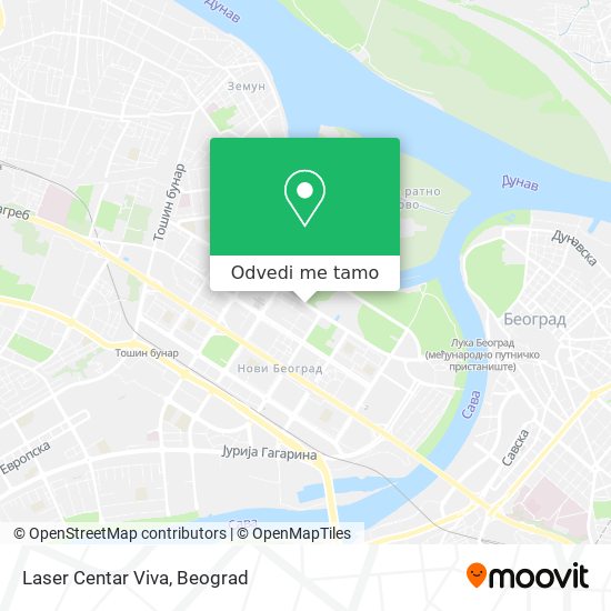 Laser Centar Viva mapa