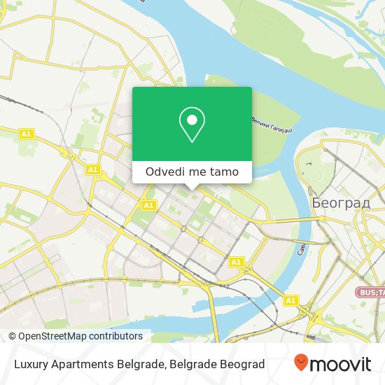 Luxury Apartments Belgrade mapa
