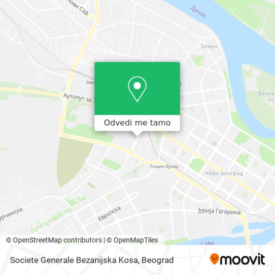 Societe Generale Bezanijska Kosa mapa