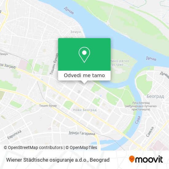 Wiener Städtische osiguranje a.d.o. mapa