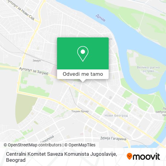 Centralni Komitet Saveza Komunista Jugoslavije mapa