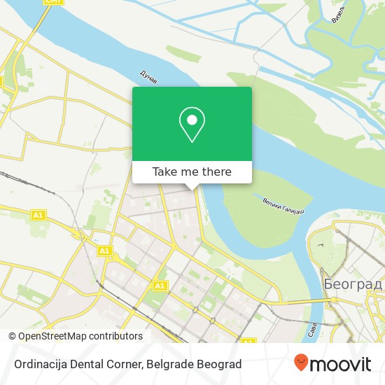 Ordinacija Dental Corner mapa