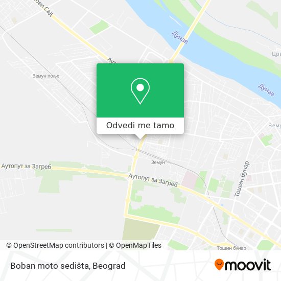 Boban moto sedišta mapa