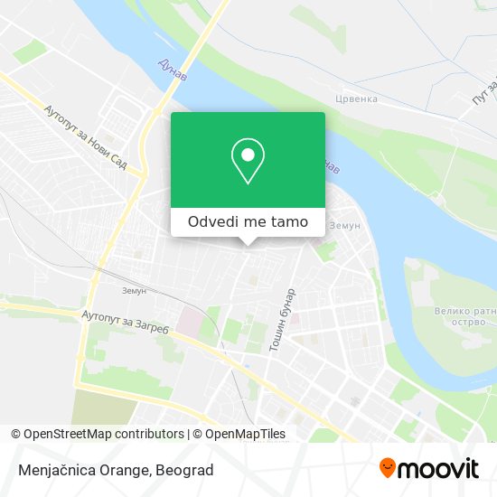 Menjačnica Orange mapa