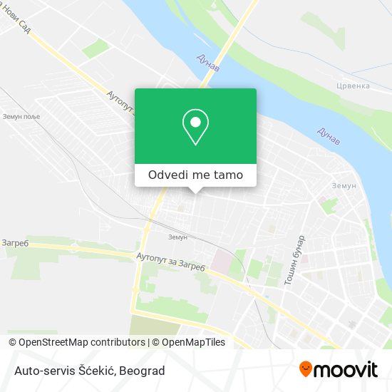 Auto-servis Šćekić mapa