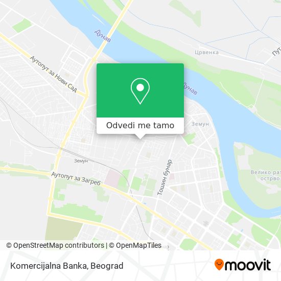 Komercijalna Banka mapa