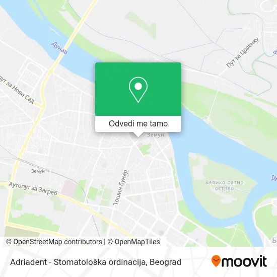 Adriadent - Stomatološka ordinacija mapa