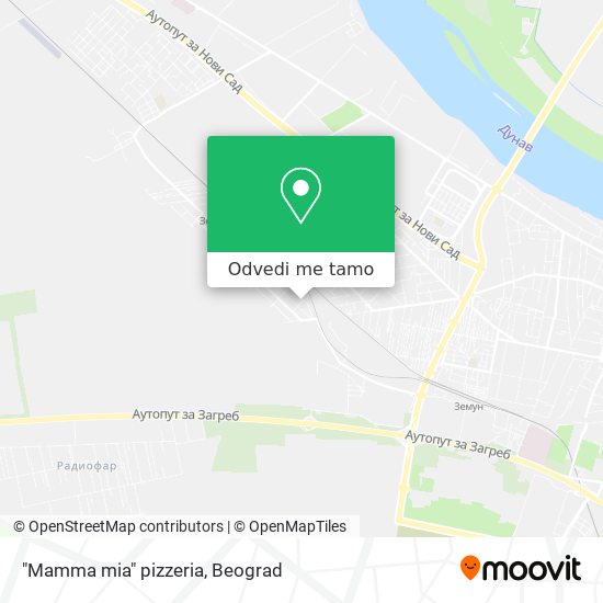 "Mamma mia" pizzeria mapa