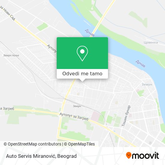 Auto Servis Miranović mapa