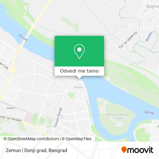 Zemun | Donji grad mapa