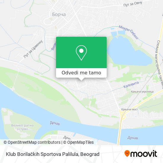 Klub Borilačkih Sportova Palilula mapa