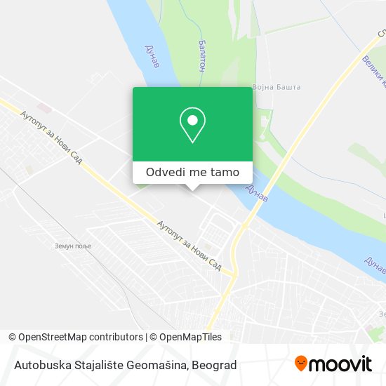 Autobuska Stajalište Geomašina mapa