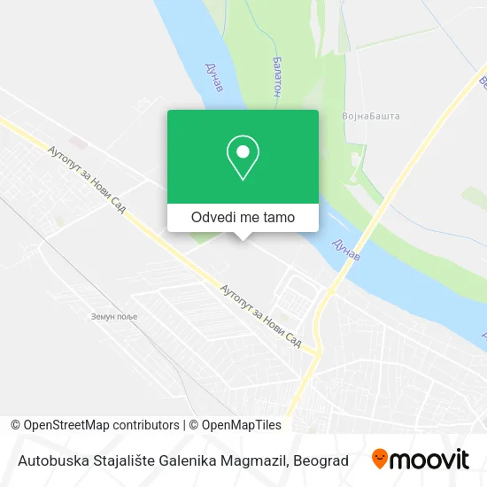 Autobuska Stajalište Galenika Magmazil mapa