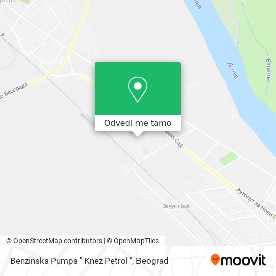 Benzinska Pumpa " Knez Petrol " mapa