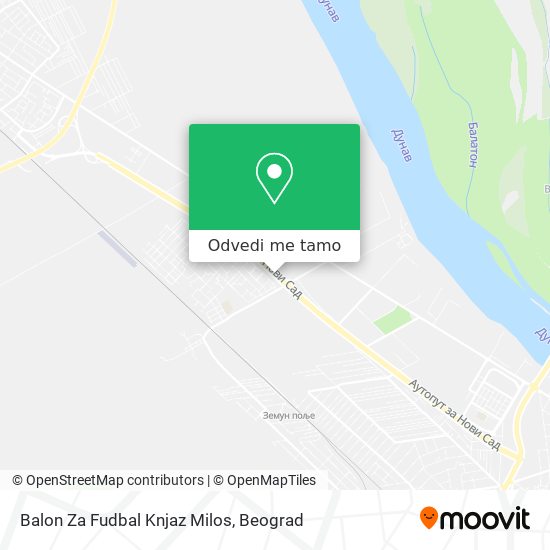 Balon Za Fudbal Knjaz Milos mapa