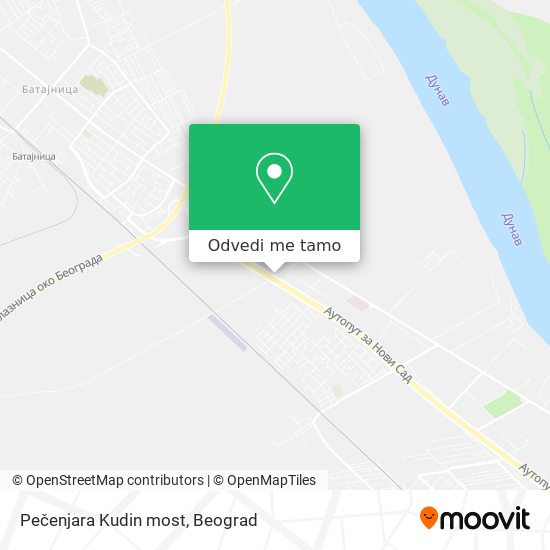 Pečenjara Kudin most mapa